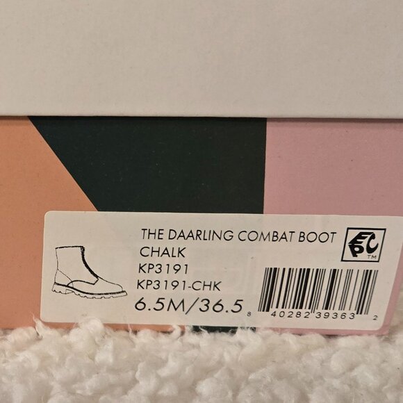 Katy Perry Shoes - Womens 6.5M - The Daarling Combat Boot CHALK - BNIB - Picture 5 of 7